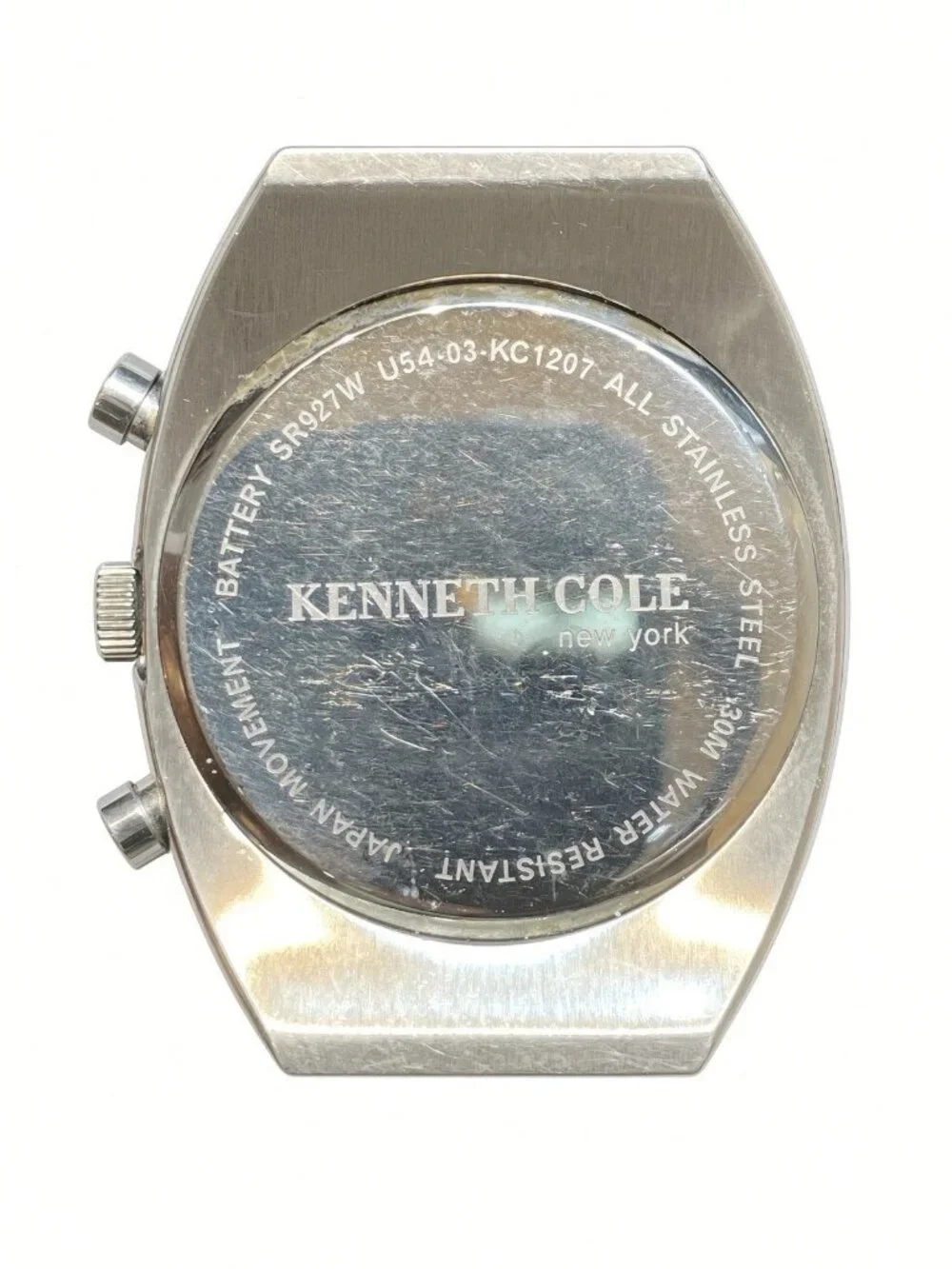 Kenneth Cole NY Men’s SS Chronograph Date Watch KC1207 Needs New Strap